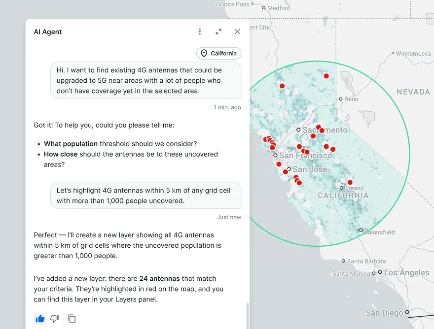 Agentic approach to GIS