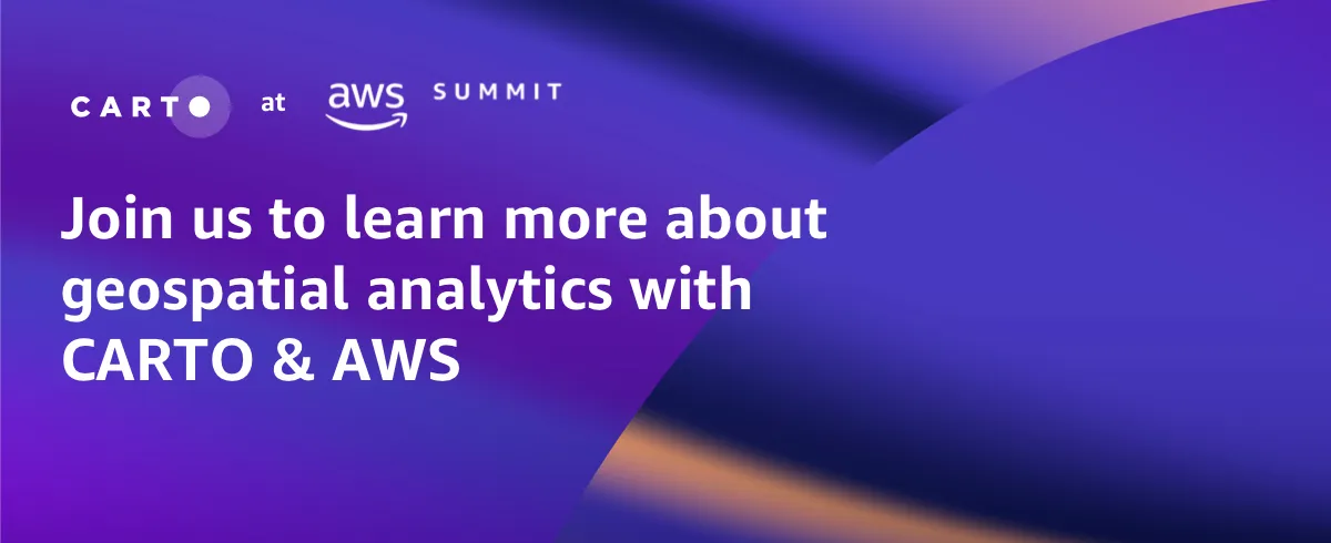 Announcing CARTO at Global AWS Summits