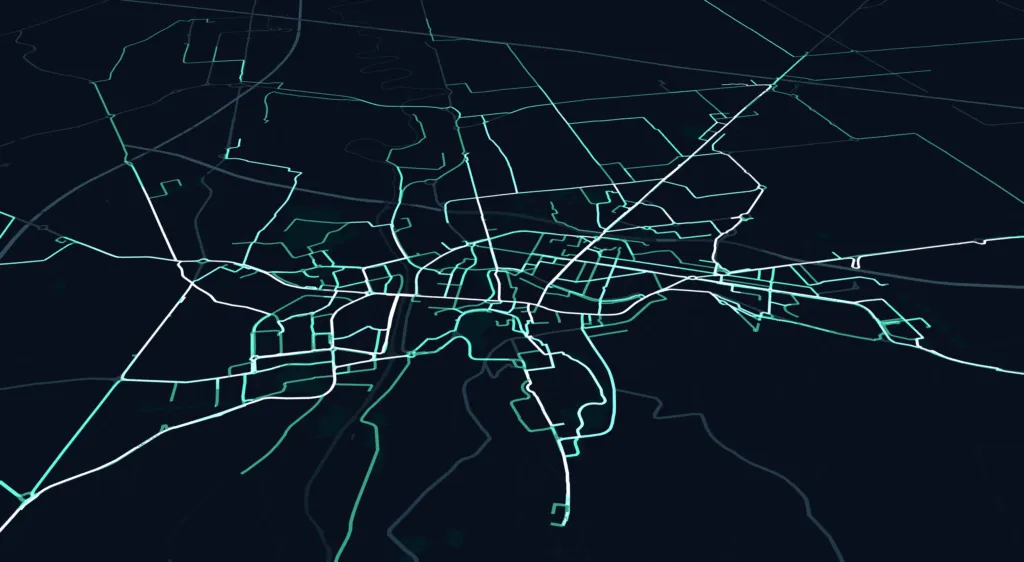 Screenshot of wecity visualization