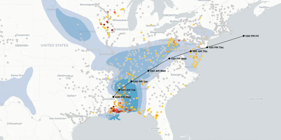 Climate Change & Extreme Weather: Hurricane, Wildfire, & Flood Maps