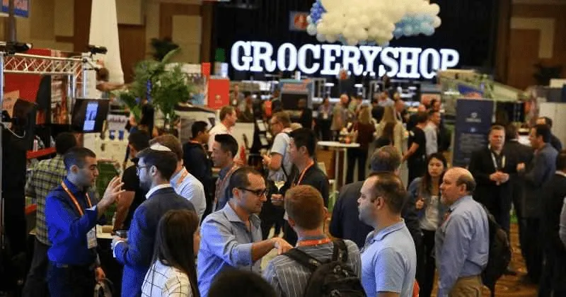 Photograph of attendees at Groceryshop