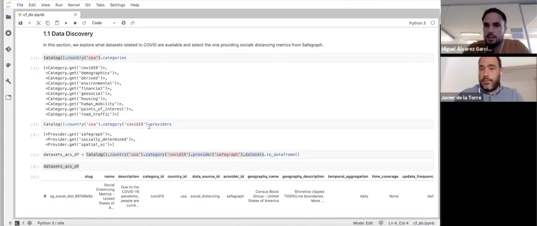 A screenshot of the webinar
