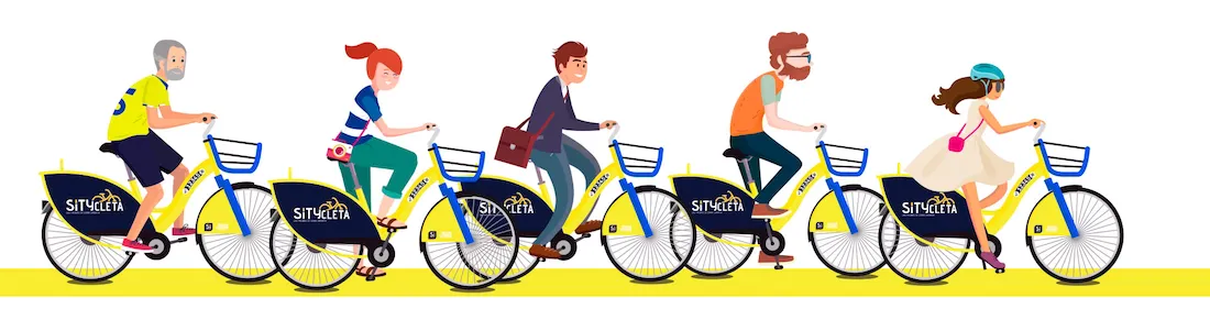 Graphic of Sítycleta users