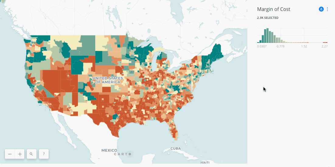 Areas with High Cost