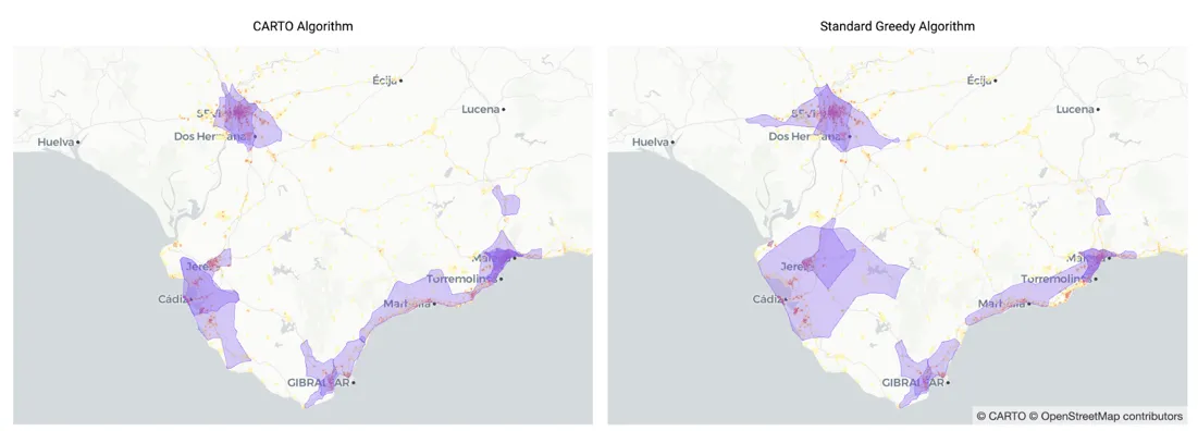 CARTO Algorithm vs Greedy Algorithm