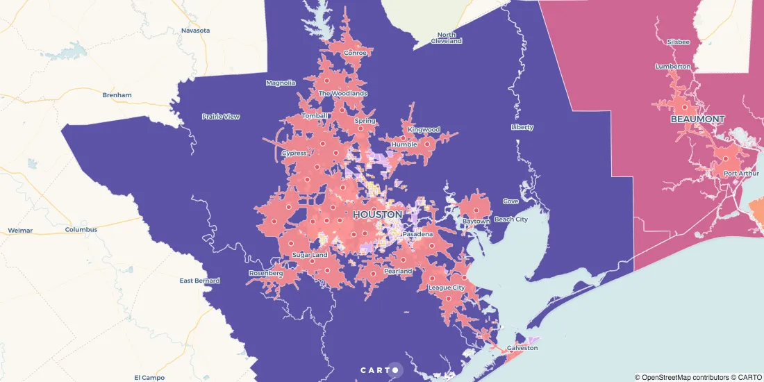 Find and fix underperforming retail markets with spatial data models