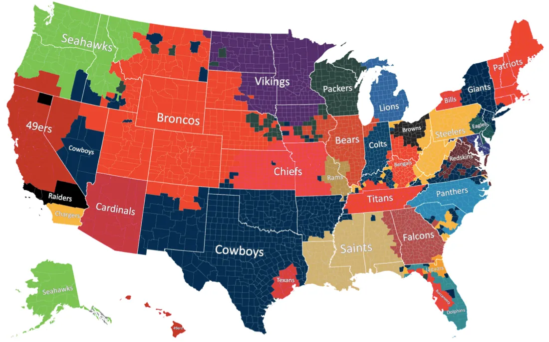 Football Fandom Map