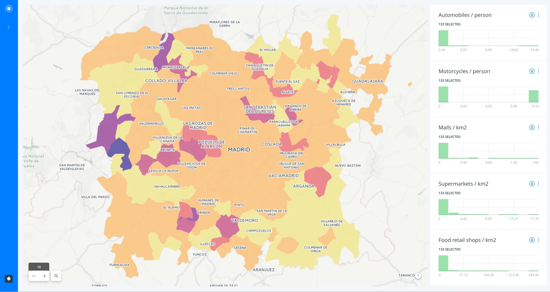 Story Spelunking in Spain Using the Data Observatory