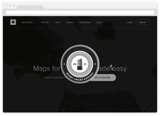 CartoDB + Webby Awards