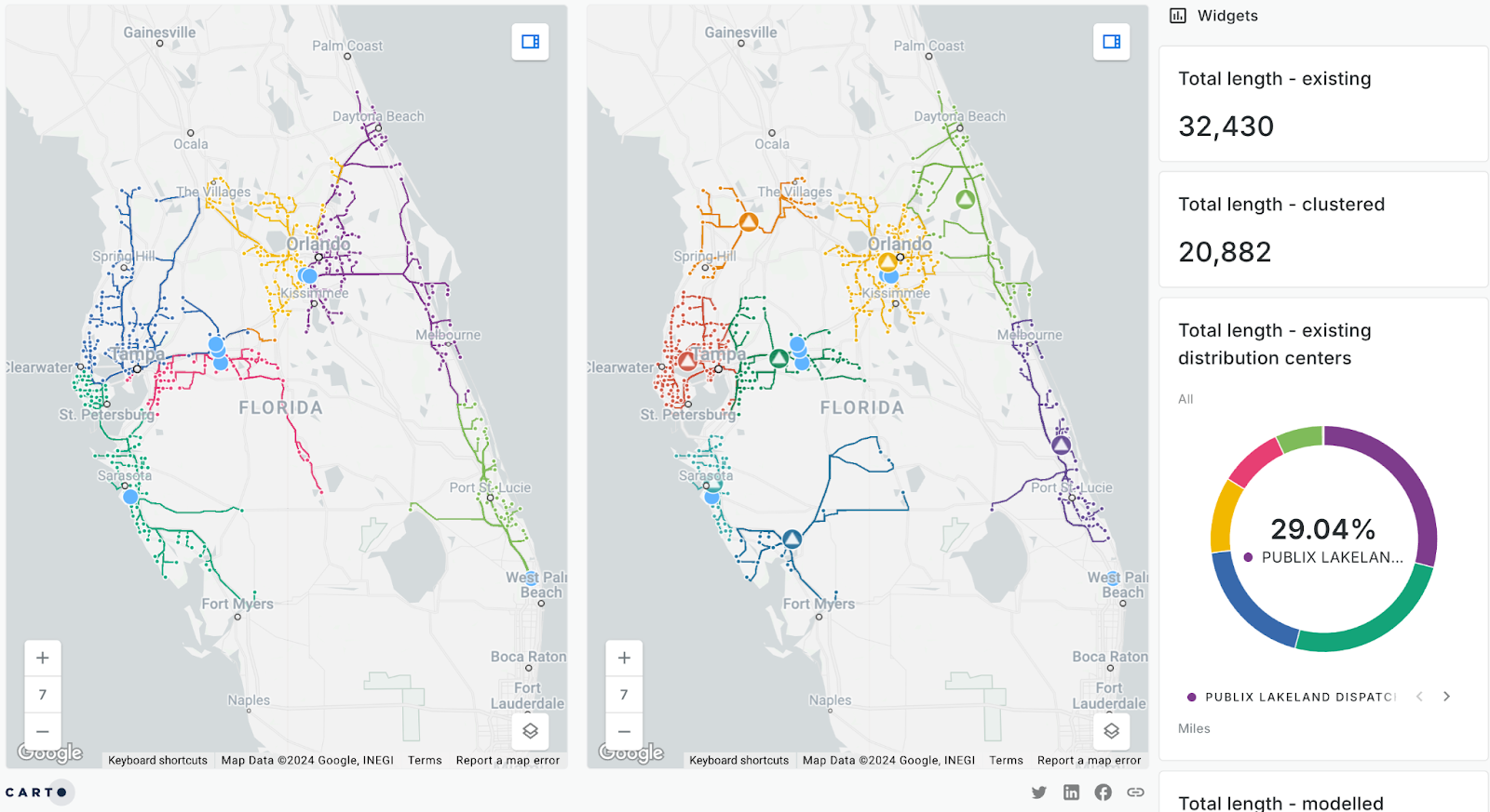 A screenshot of CARTO Builder