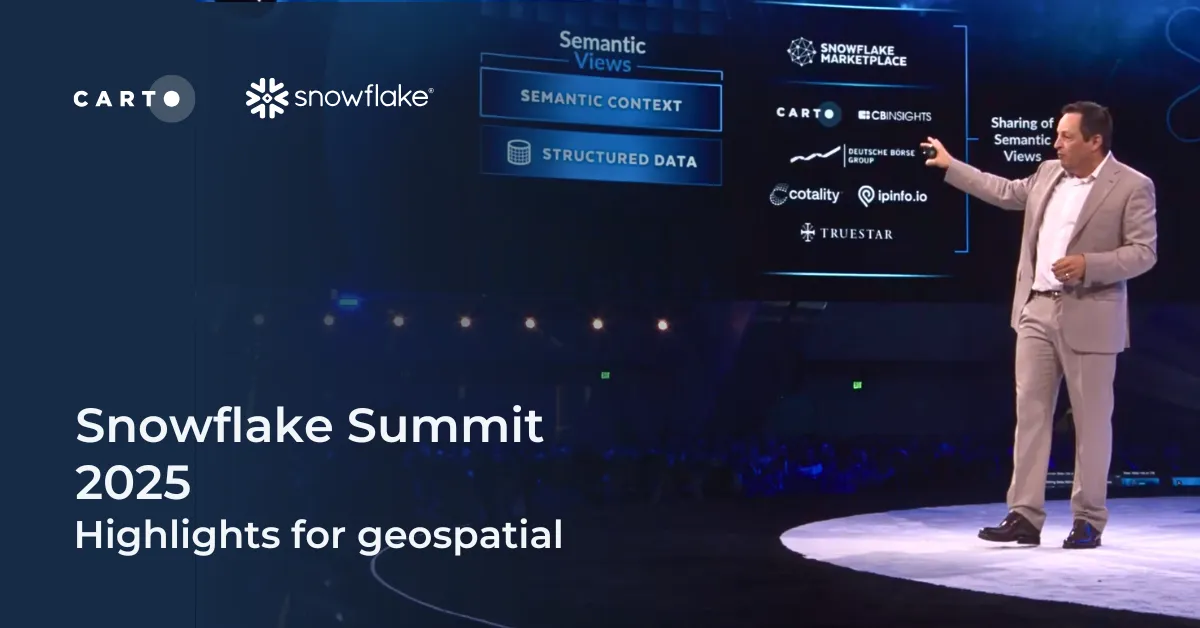 Snowflake Summit 2025 - highlights for geospatial