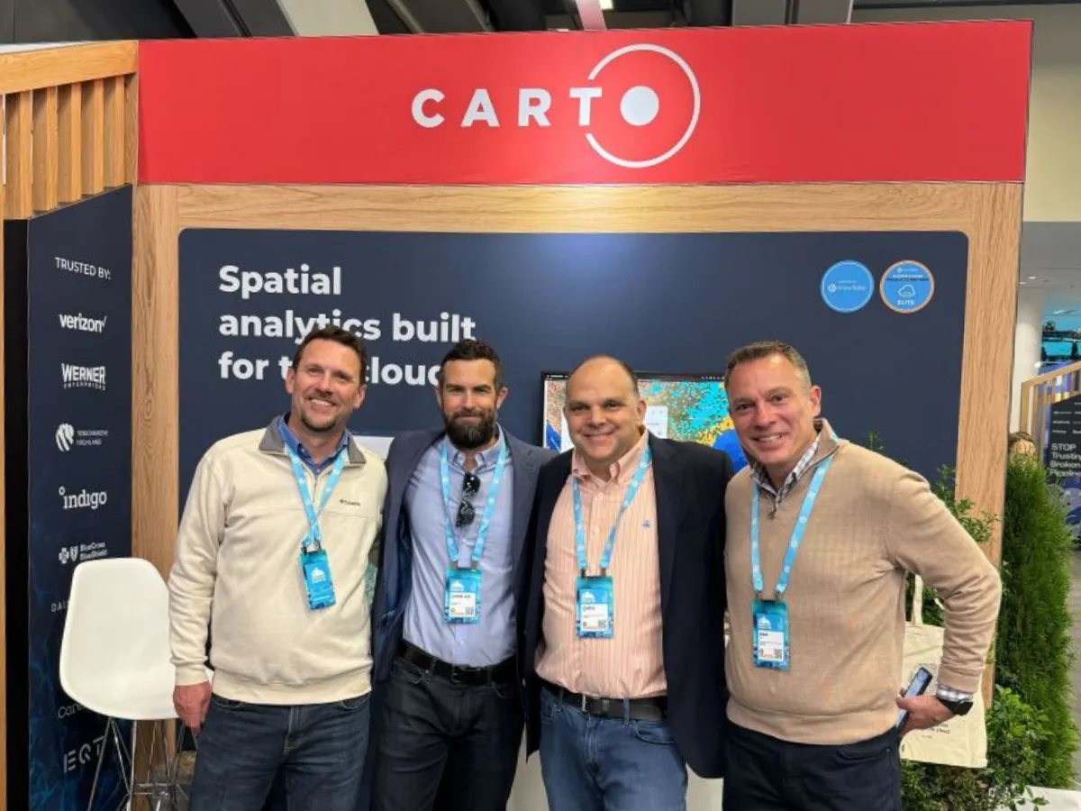 A photograph of the CARTO team