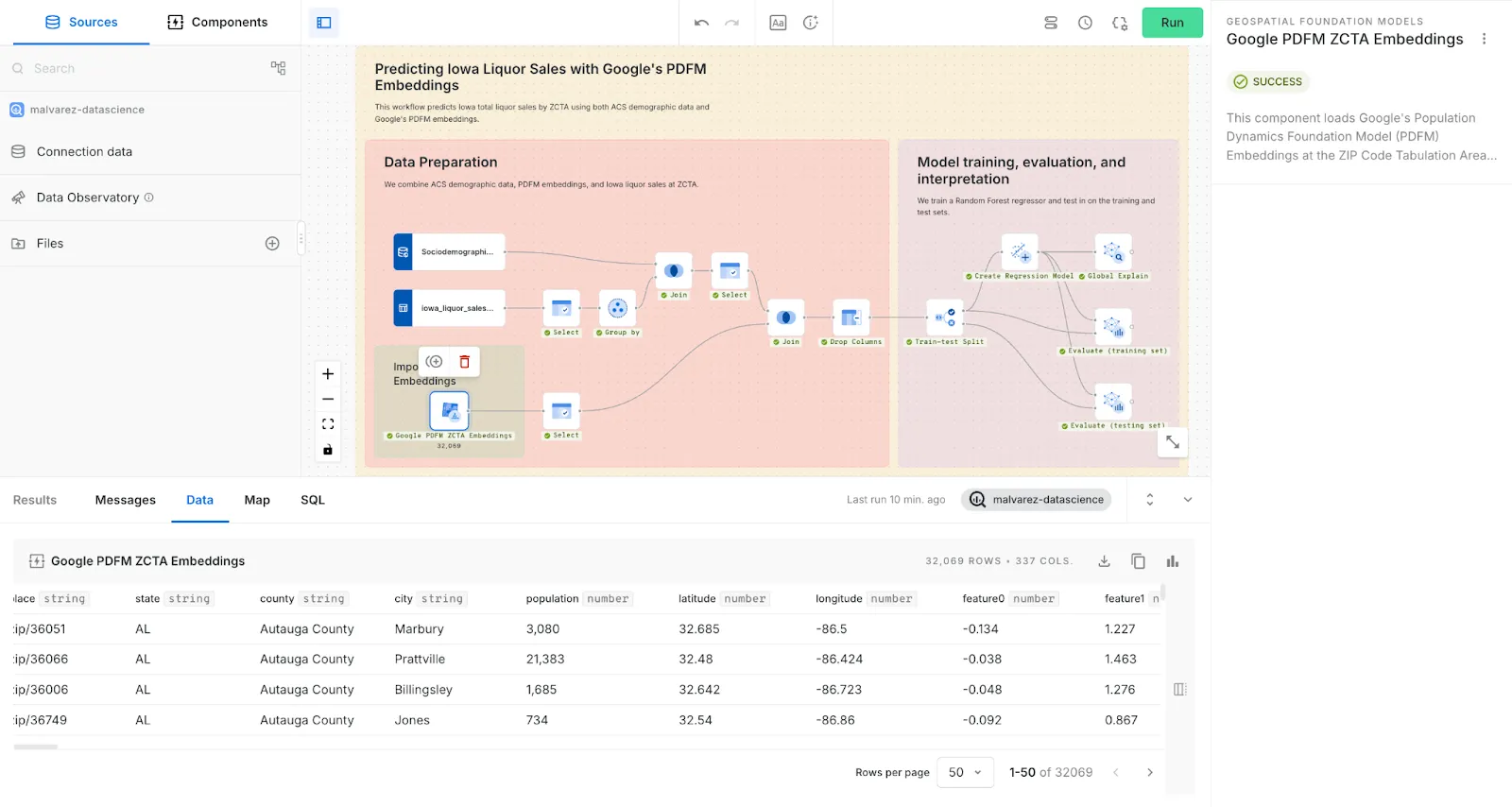 A screenshot of CARTO Builder