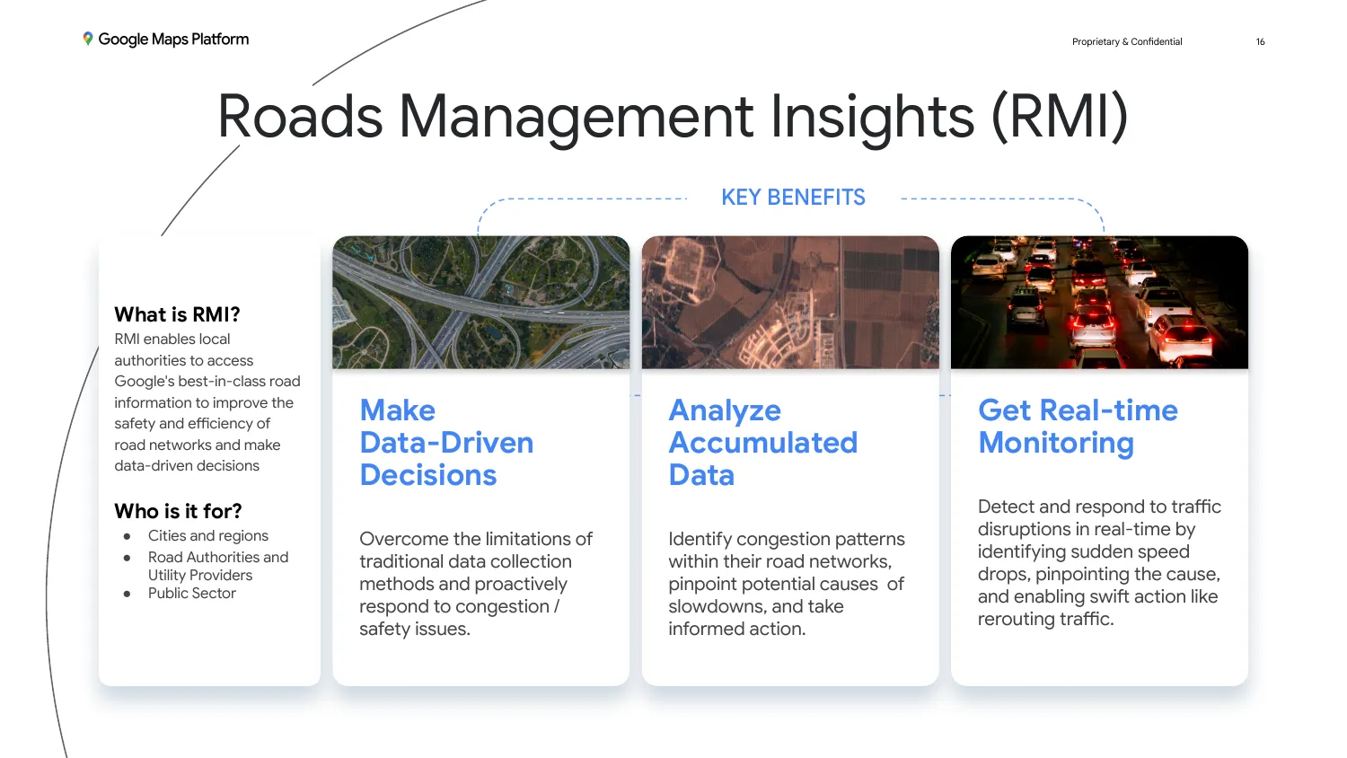 CARTO map showing RMI road data and analytics in BigQuery